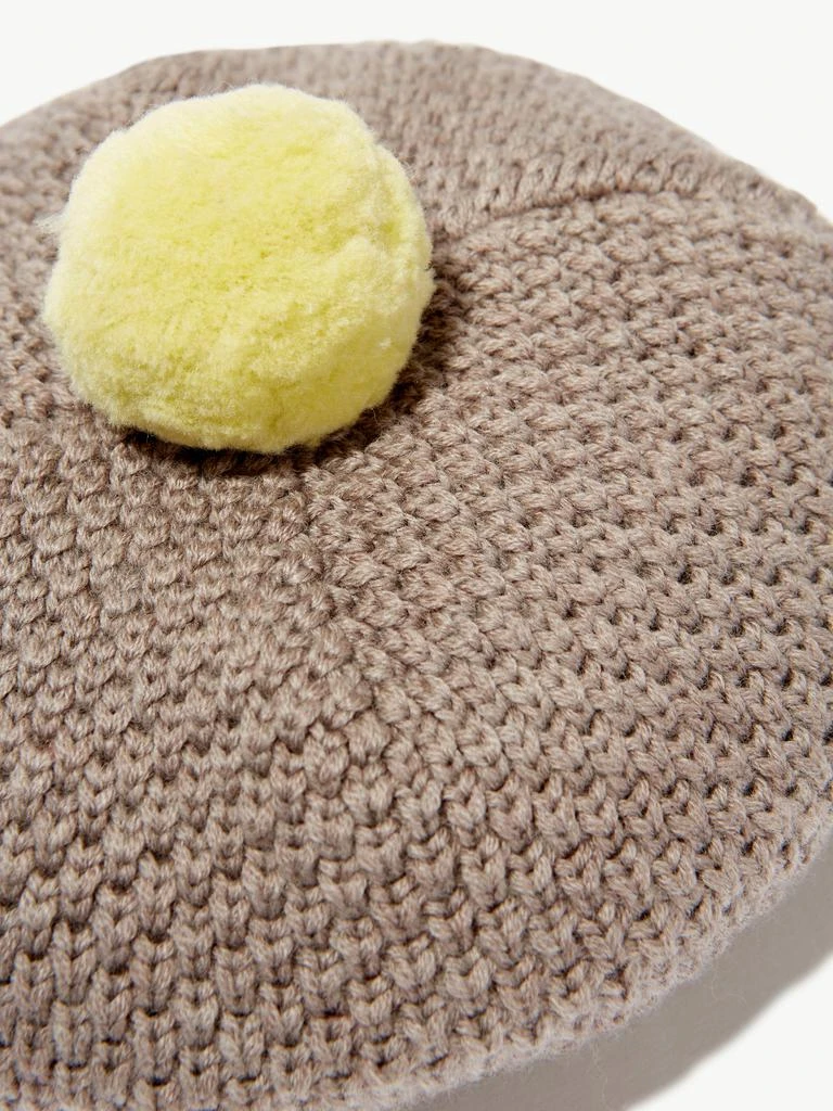 商品Konges Slojd|Konges Slojd Kids Merino Wool Pom Pom Beret,价格¥117,第3张图片详细描述