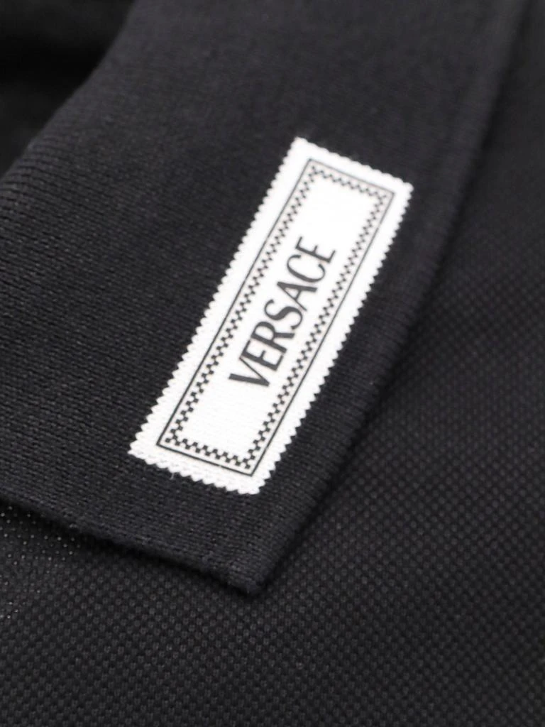 商品Versace|Cotton shirt polo with logoed label,价格¥3001,第3张图片详细描述