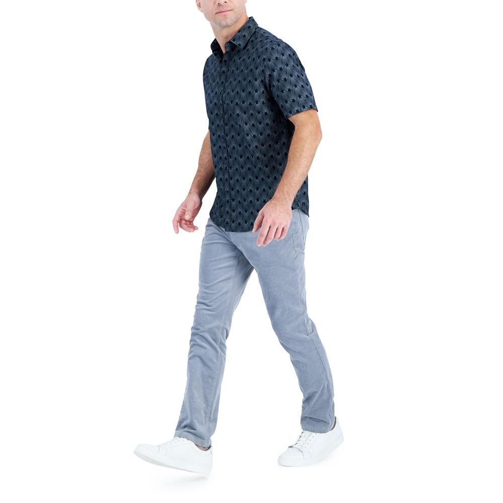 Men's Short-Sleeve Reebe Geometric-Print Shirt, Created for Macy's商品第3张图片规格展示
