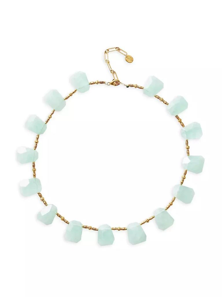 商品Chan Luu|18K-Gold-Plated, Flourite &amp; Bead Necklace,价格¥1838,第1张图片