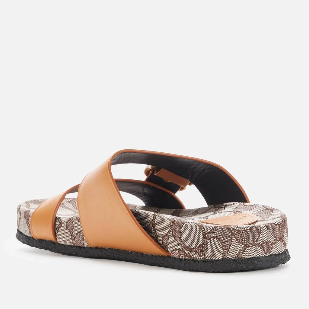商品Coach|COACH WOMEN'S ADDISON DOUBLE STRAP SANDALS - NATURAL,价格¥740,第2张图片详细描述
