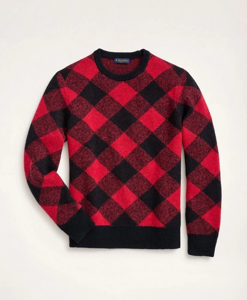 商品Brooks Brothers|Buffalo Check Crewneck Sweater,价格¥659,第1张图片