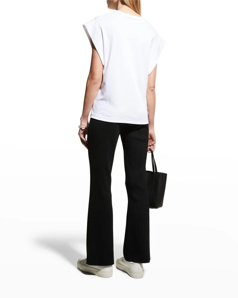 商品Vince|Ribbed-Trim Muscle Tee,价格¥334,第4张图片详细描述