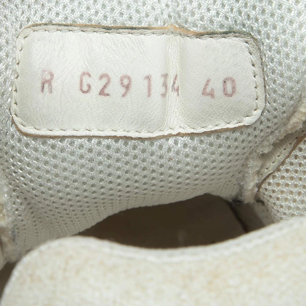 Chanel Tricolor Leather And Canvas  CC Lace Up Sneakers  Size 40 商品
