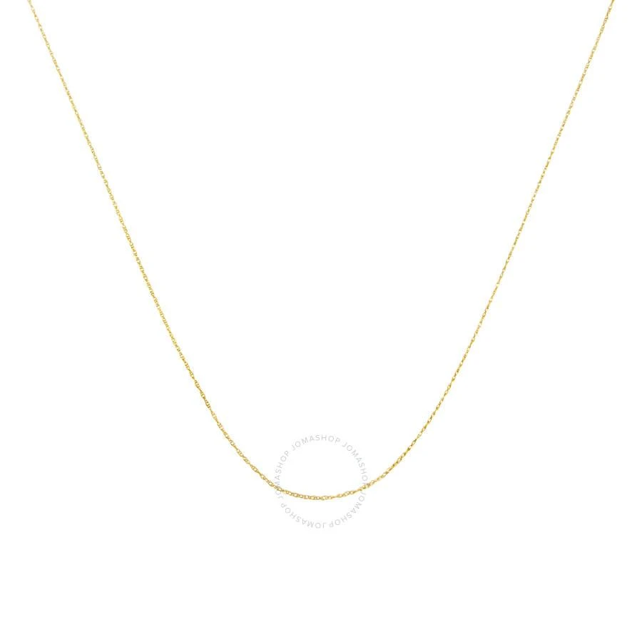 商品Haus Of Brilliance|Solid 10k Yellow Gold 0.5MM Rope Chain Necklace. Unisex Chain - Size 16" Inches,价格¥595,第1张图片