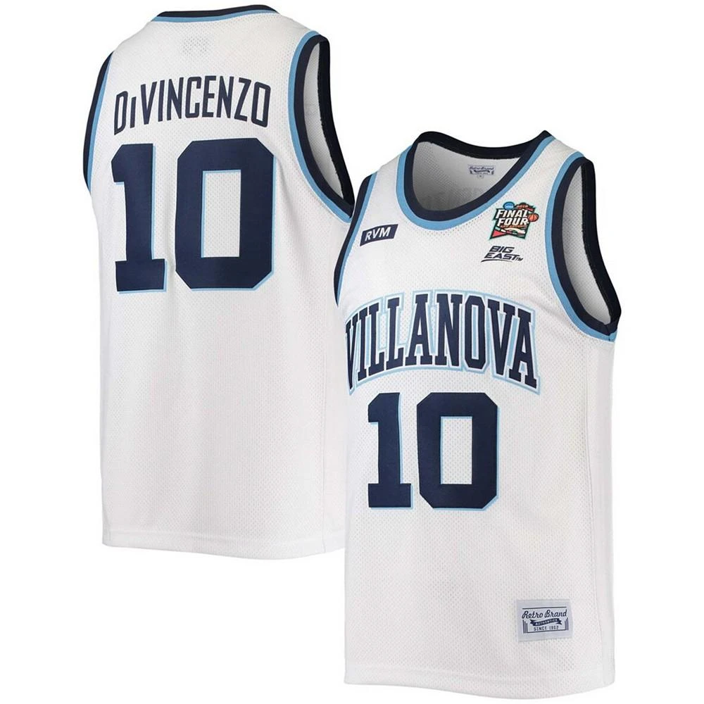 商品The Original Retro Brand|Men's Donte DiVincenzo White Villanova Wildcats 2016 NCAA Men's Basketball Tournament March Madness Final Four Alumni Commemorative Classic Basketball Jersey,价格¥923,第1张图片