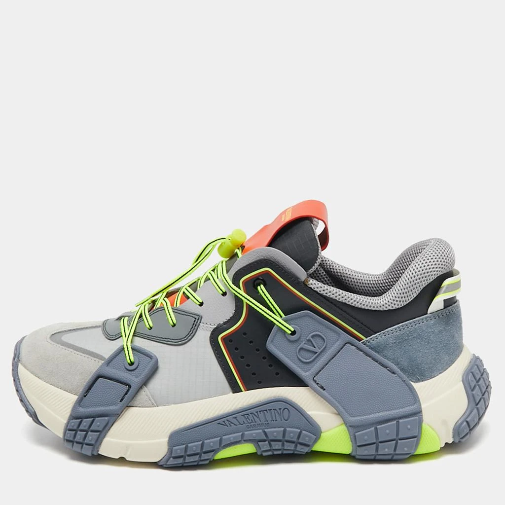 商品Valentino|Valentino Multicolor Suede and Leather VLTN Wod Sneakers Size 43.5 ,价格¥3302,第1张图片
