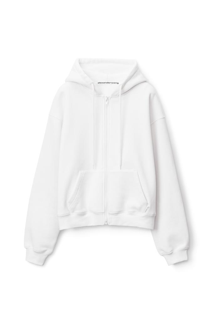 商品Alexander Wang|ZIP HOODIE IN DENSE FLEECE,价格¥2113,第1张图片