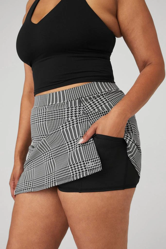 Jacquard Glenplaid Tennis Skirt - Titanium/Black 商品