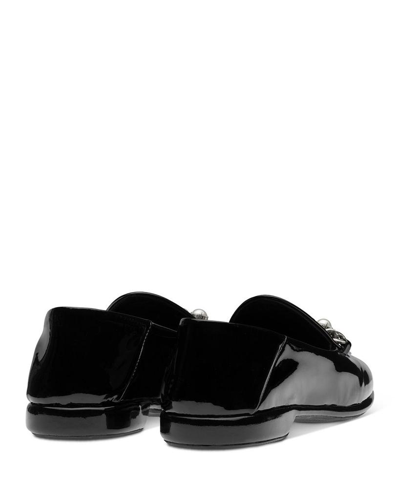 Women's Embellished Patent Loafers商品第5张图片规格展示