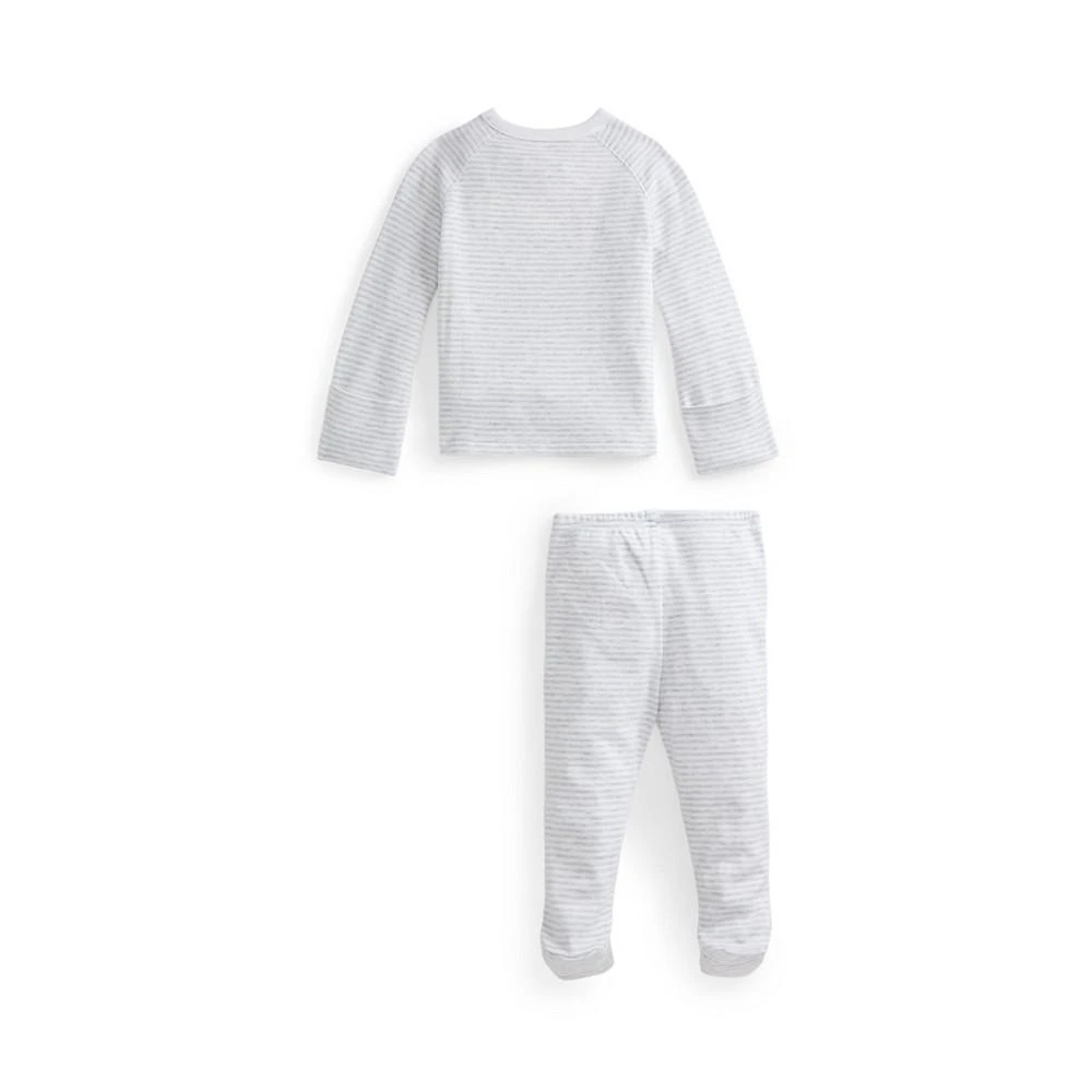 商品Ralph Lauren|Baby Boys Striped Organic Top and Pants, 2 Piece Set,价格¥414,第2张图片详细描述