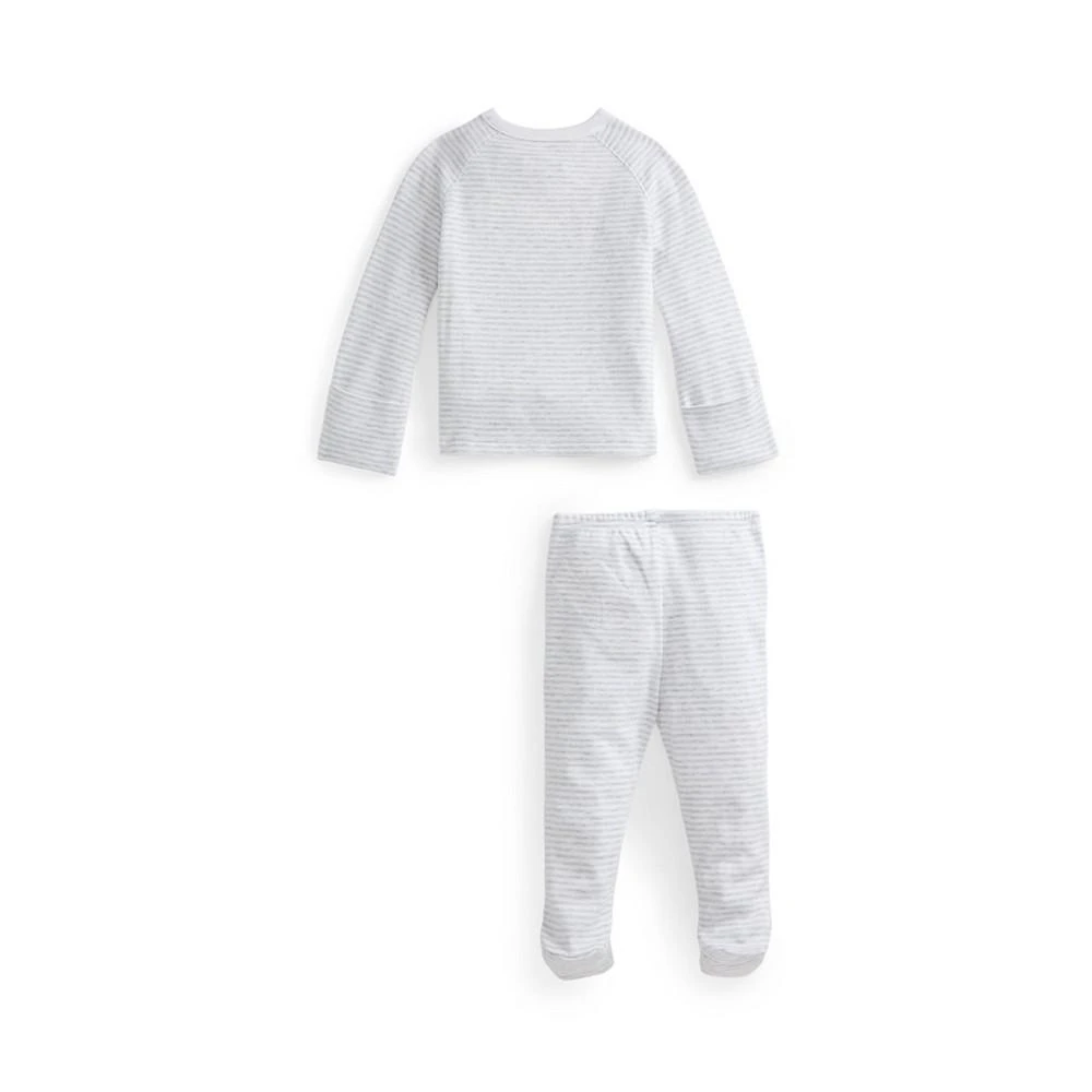 商品Ralph Lauren|Baby Boys Striped Organic Top and Pants, 2 Piece Set,价格¥418,第2张图片详细描述