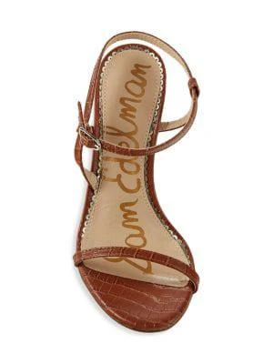 Dara Croc-Embossed Sandals 商品
