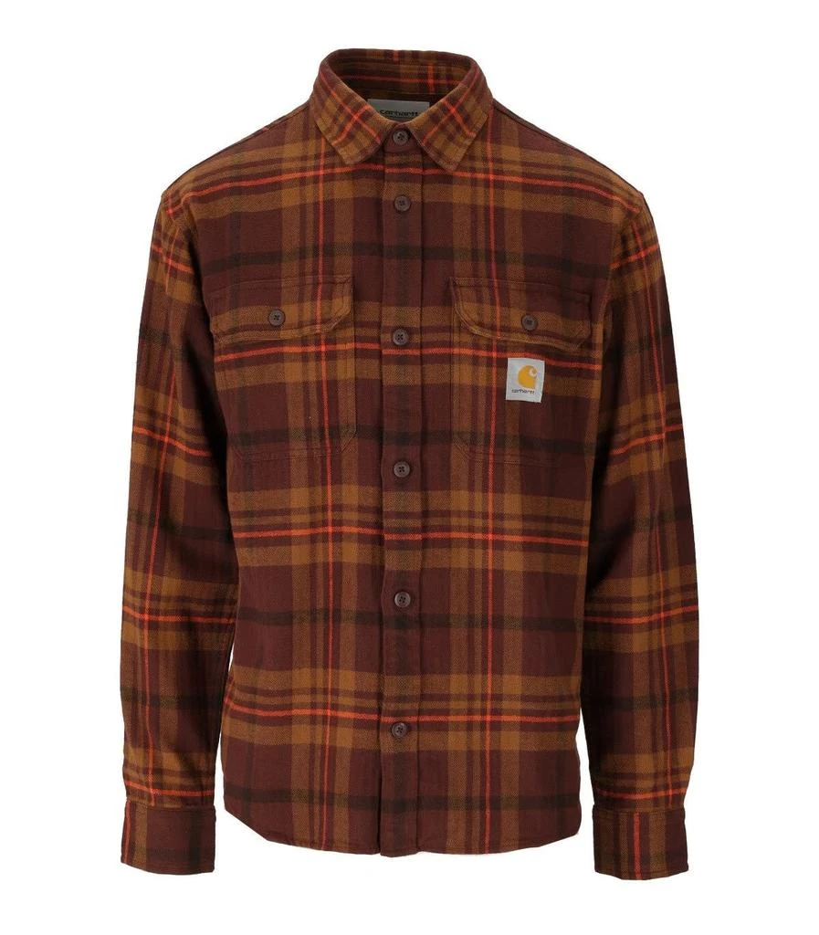 商品Carhartt|Carhartt Wip L/s Wallace Brown Overshirt,价格¥1263,第1张图片
