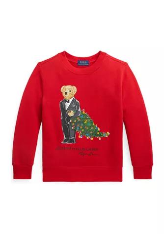 Toddler Boys Polo Bear Fleece Sweatshirt商品第1张图片规格展示