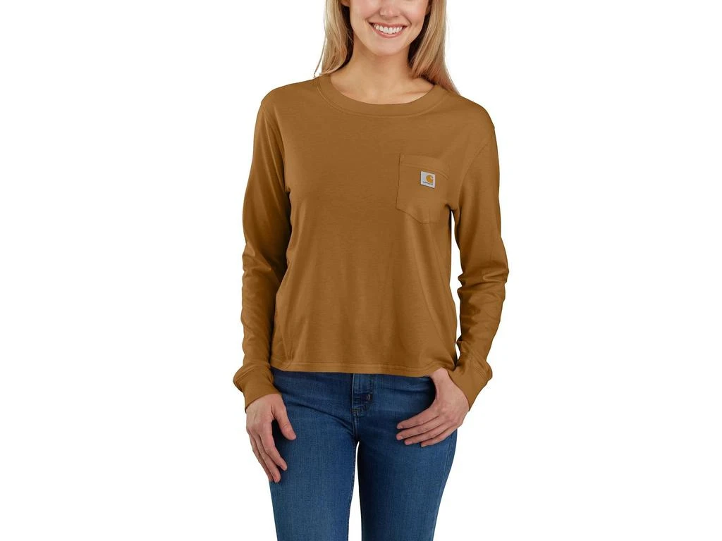 商品Carhartt|Loose Fit Lightweight Long Sleeve Crew Neck Pocket T-Shirt,价格¥240,第1张图片详细描述