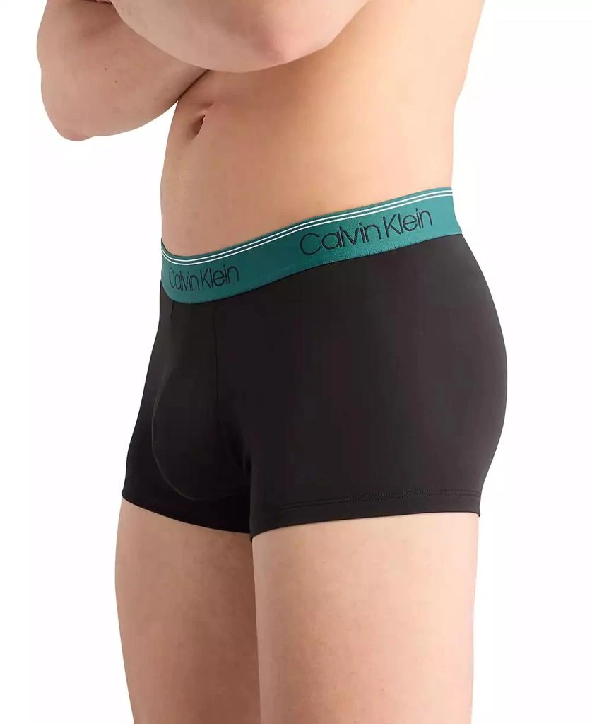 商品Calvin Klein|Men's 3-Pack Microfiber Stretch Low-Rise Trunk Underwear,价格¥217,第4张图片详细描述