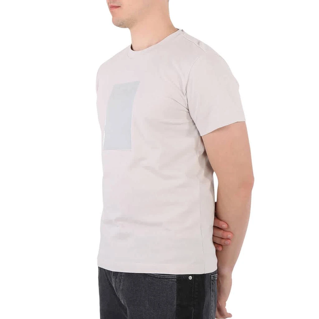商品Calvin Klein|Men's Stratus Grey Logo Box Print Cotton T-shirt,价格¥277,第3张图片详细描述