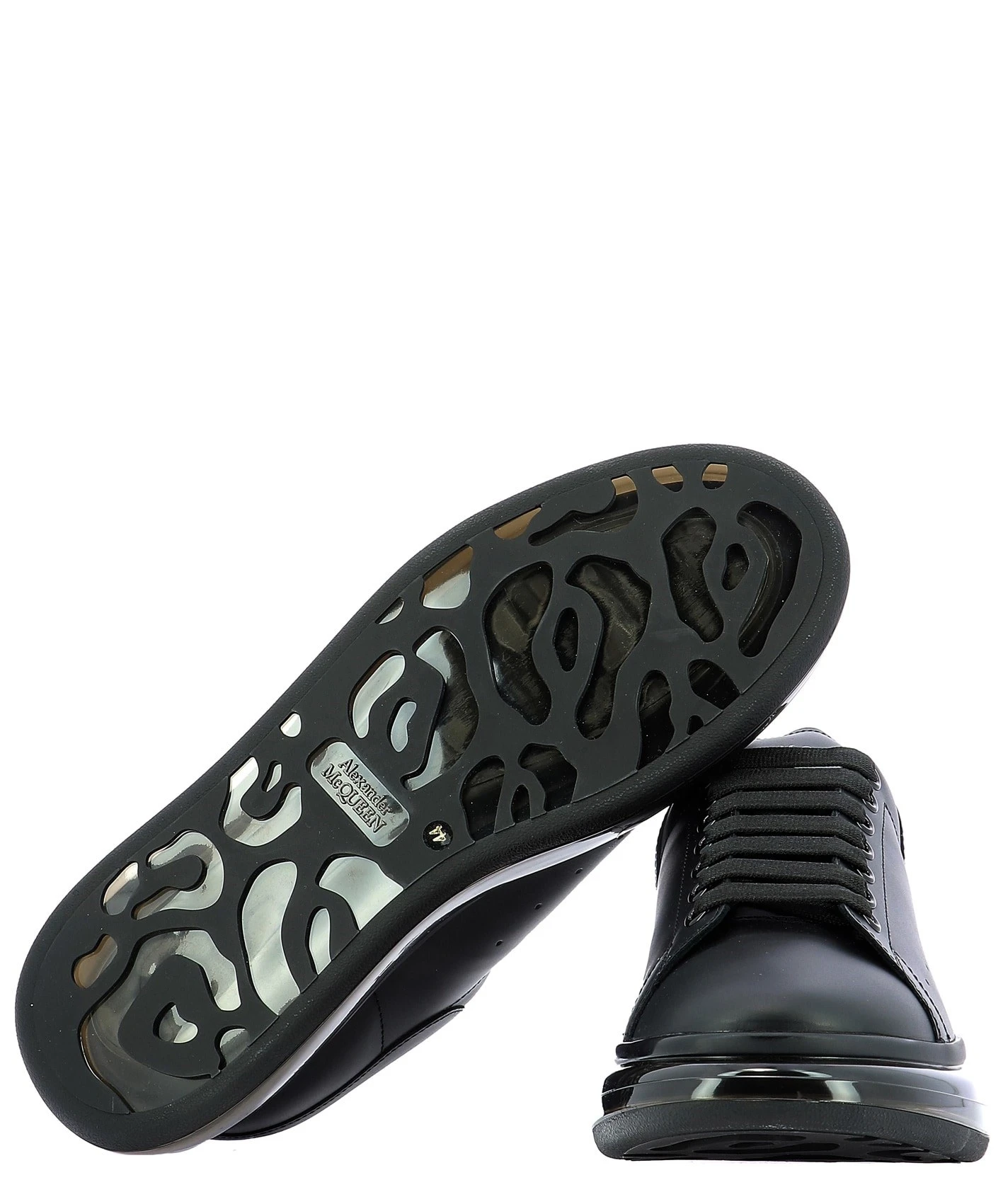 商品Alexander McQueen|ALEXANDER MCQUEEN 亚历山大·麦昆 男士黑色运动鞋 604232-WHX98-1000,价格¥4597,第1张图片