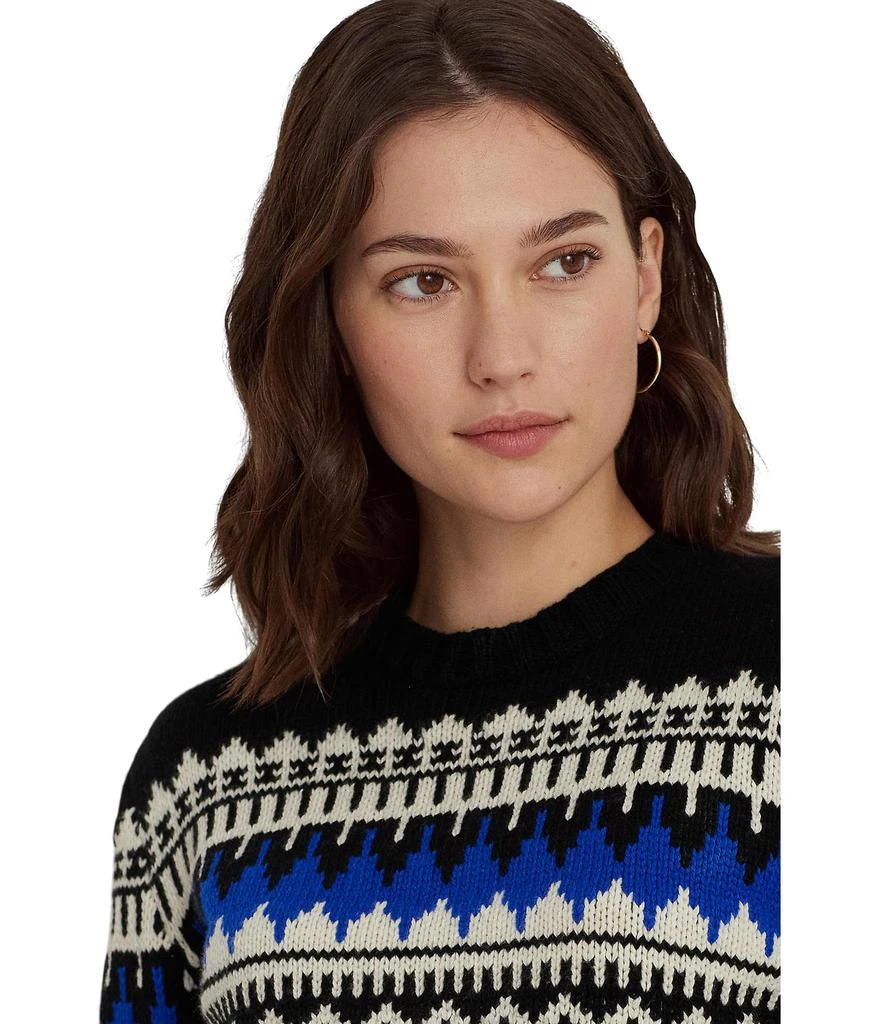 商品Ralph Lauren|Petite Fair Isle Wool-Blend Crewneck Sweater,价格¥1346,第3张图片详细描述