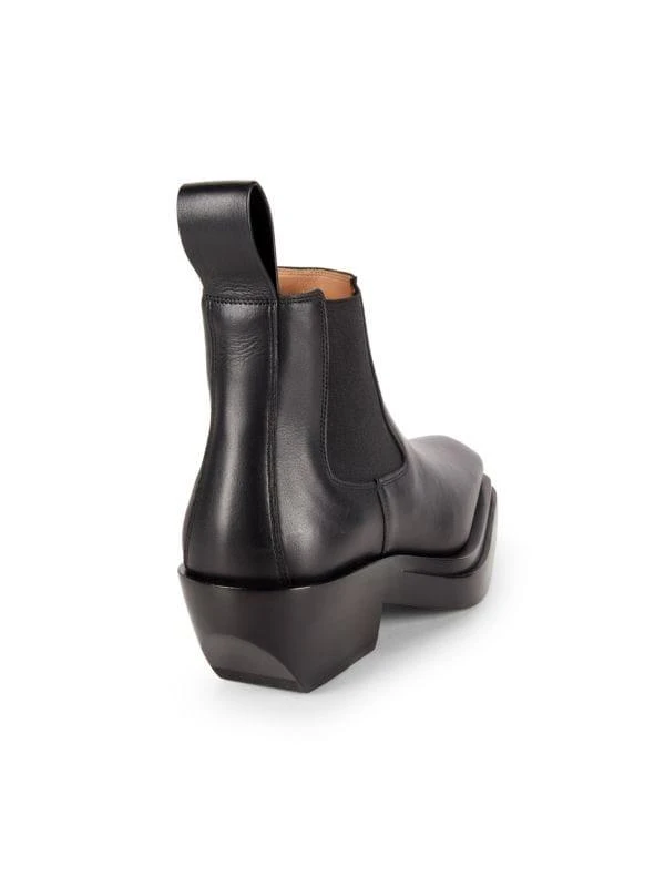 商品Bottega Veneta|Leather Block Chelsea Boots,价格¥1897,第3张图片详细描述