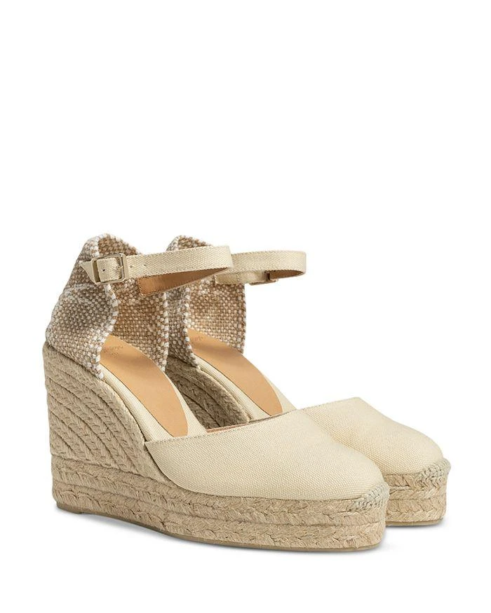 商品CASTAÑER|Women's Carol Almond Toe Espadrille Wedge Platform d'Orsay Pumps,价格¥1383,第1张图片