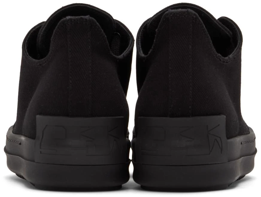 商品Rick Owens|Black License Plate Low Sneakers,价格¥2728,第2张图片详细描述