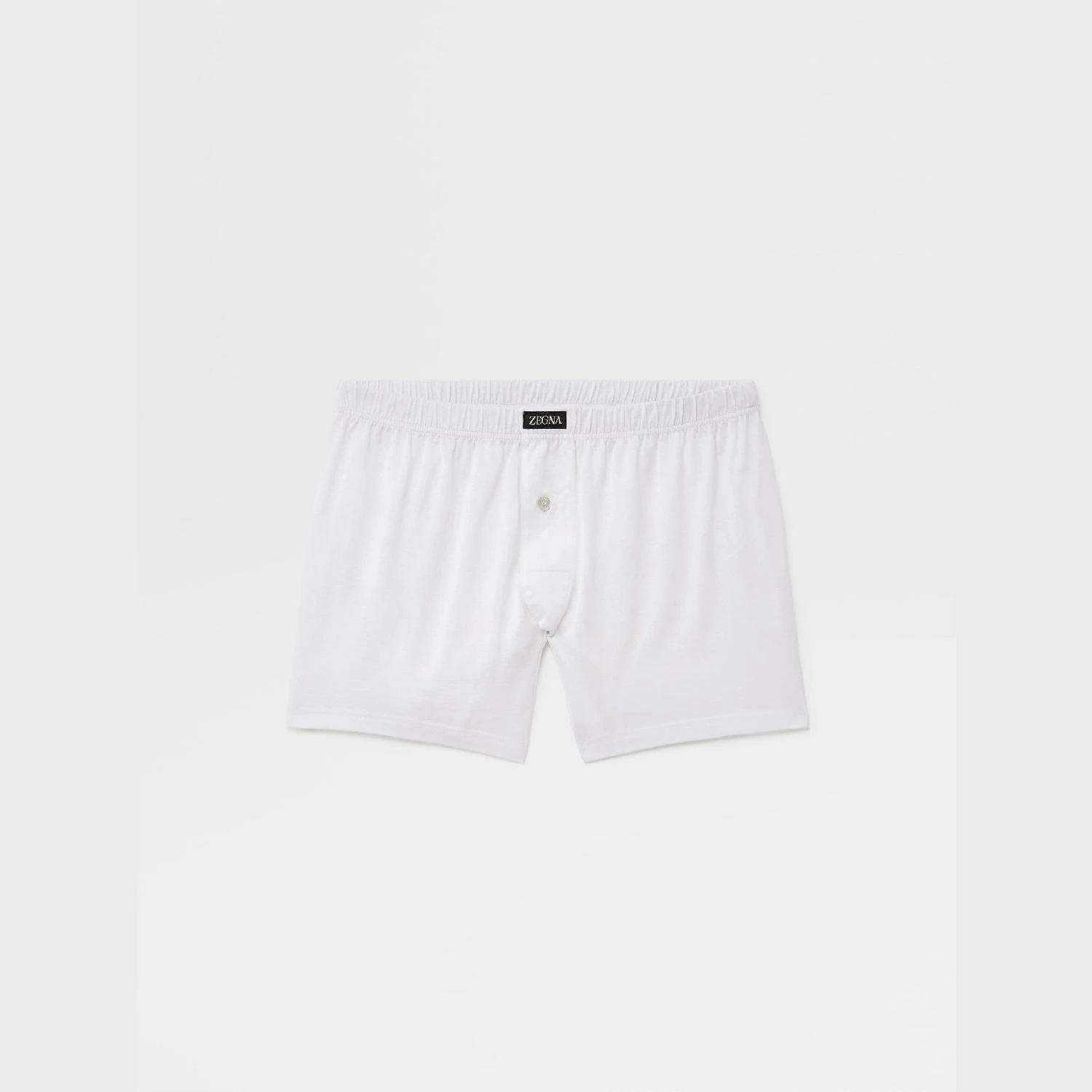 商品Zegna|【预售】 杰尼亚 24秋冬 男士 内裤 WHITE FILOSCOZIA COTTON BOXER N2LC7-011-100,价格¥1156,第1张图片