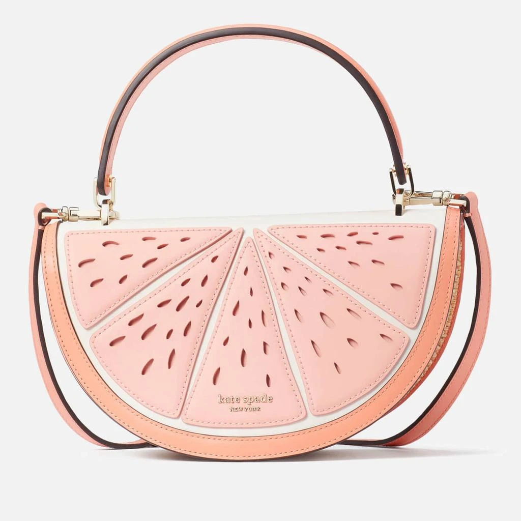 商品Kate Spade|Kate Spade New York Women's Squeeze Wicker Grapefruit Cross Body Bag - Pink Moon,价格¥2623,第1张图片