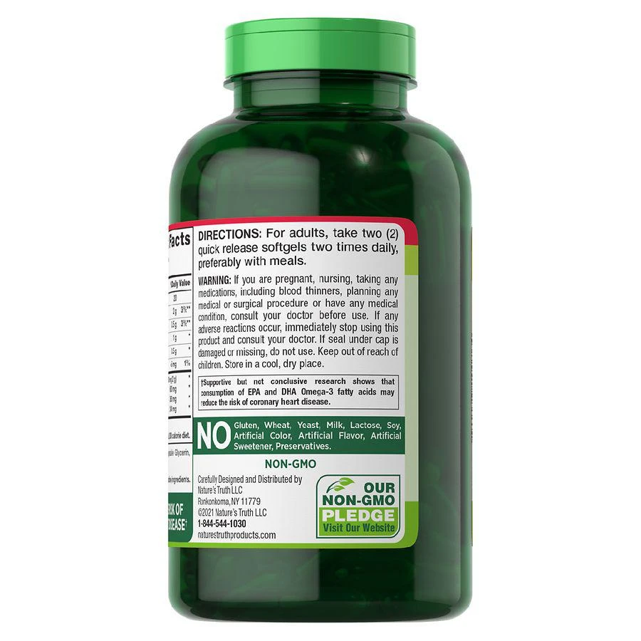 商品Nature's Truth|Fish Oil 2,000 mg Lemon,价格¥63,第2张图片详细描述