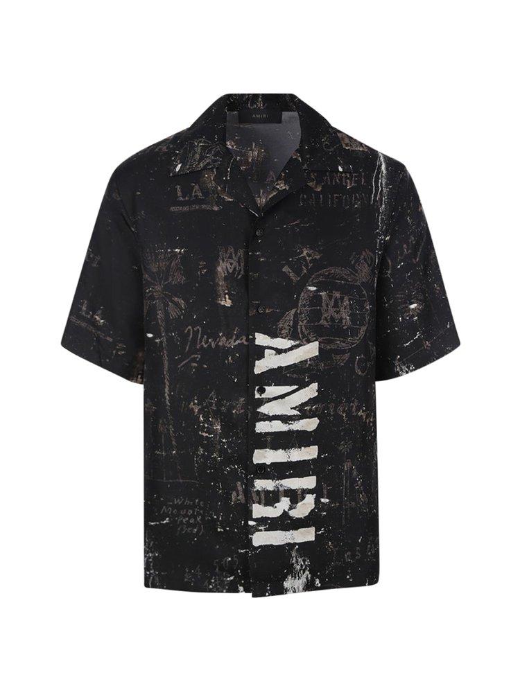 Amiri Logo-Printed Short-Sleeved Shirt商品第1张图片规格展示