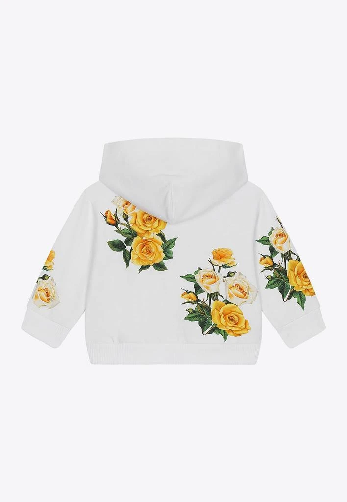 商品Dolce & Gabbana|Baby Girls Rose Print Zip-Up Hoodie,价格¥2562,第2张图片详细描述