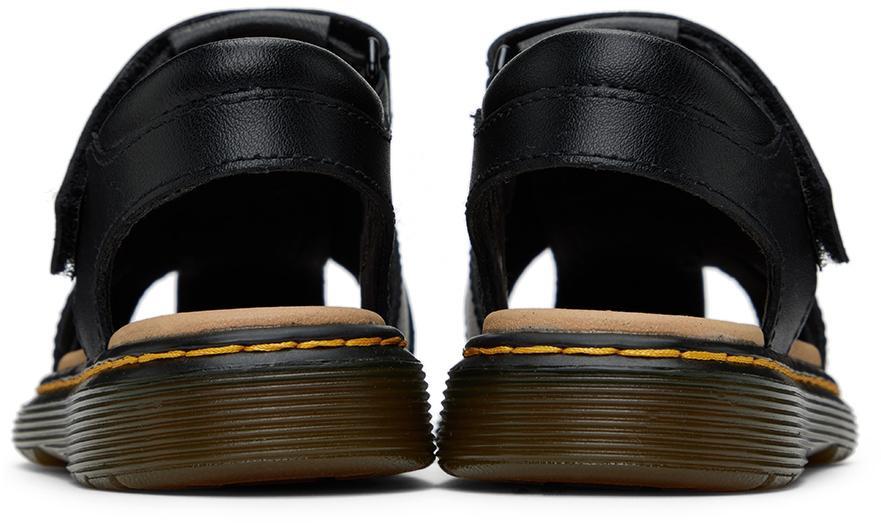 商品Dr. Martens|Kids Black Moby II Lamper Big Kids Sandals,价格¥524,第4张图片详细描述
