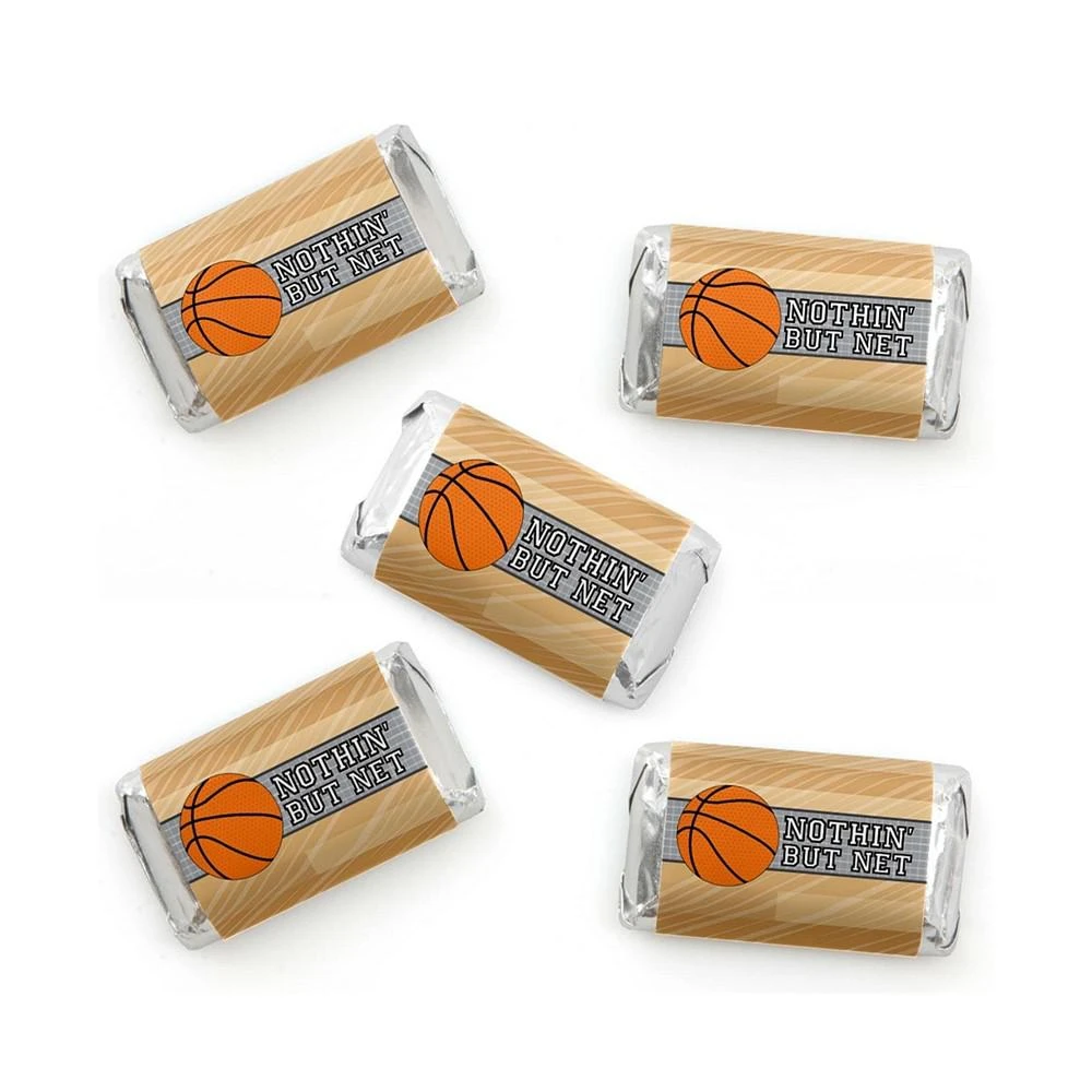 商品Big Dot of Happiness|Nothin' but Net - Basketball Mini Candy Bar Wrapper Stickers Party Favors 40 Ct,价格¥82,第1张图片