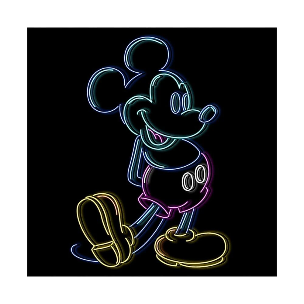 商品Disney|Boy's Mickey & Friends Bright Neon Mickey Mouse Outline  Child T-Shirt,价格¥202,第3张图片详细描述