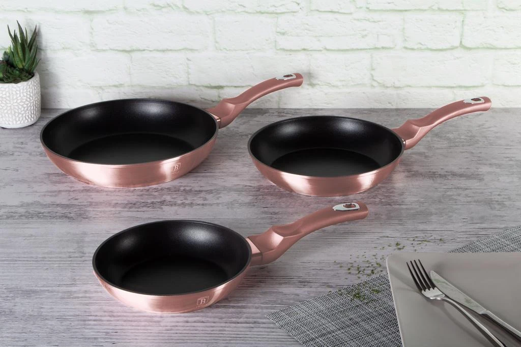 商品Berlinger Haus|3-Piece Frypan Set i-Rose Collection,价格¥794,第4张图片详细描述