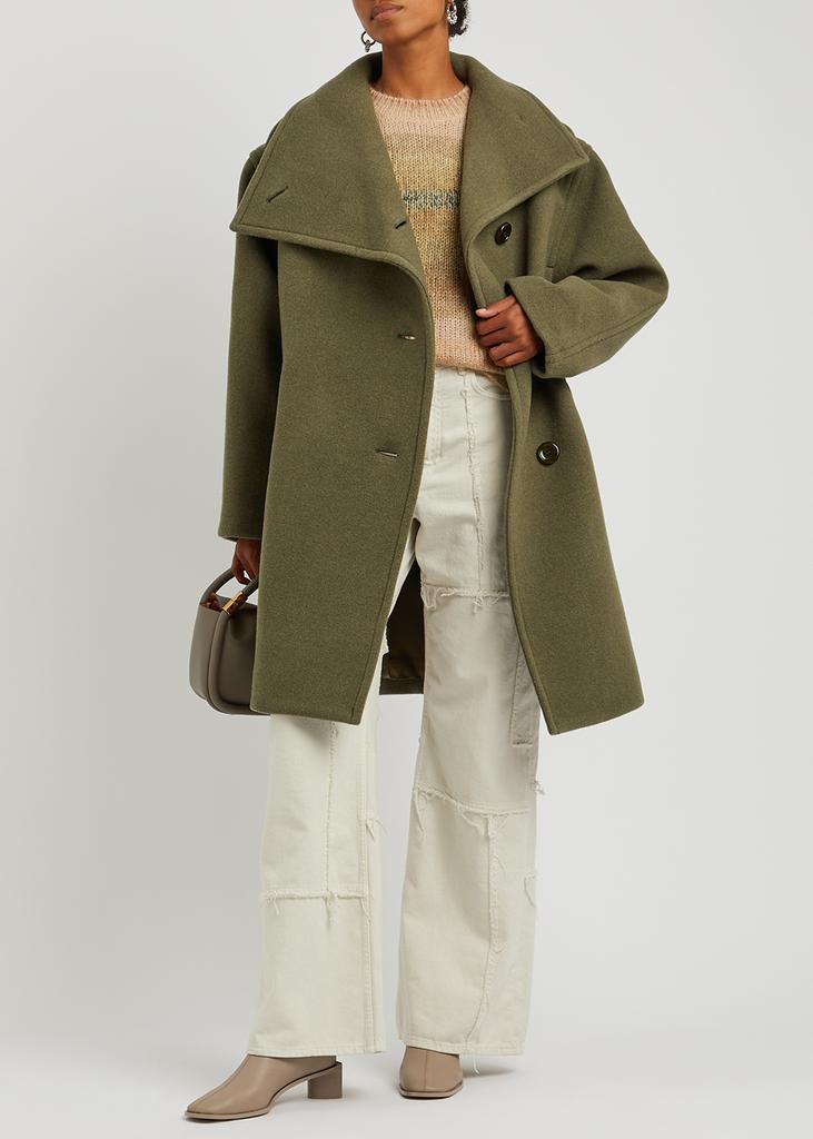 Striped open-knit mohair-blend jumper商品第4张图片规格展示