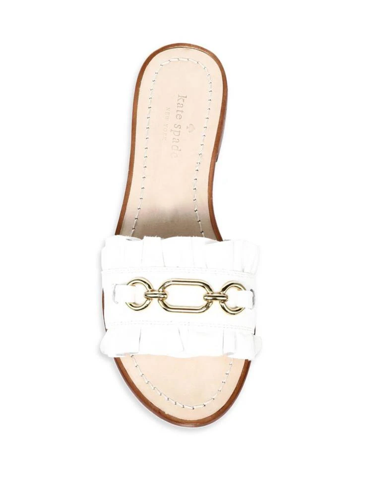 商品Kate Spade|Beau Leather Slides,价格¥883,第4张图片详细描述