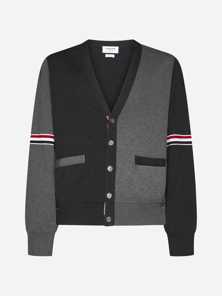 商品Thom Browne|Color-block cotton cardigan,价格¥5096,第1张图片