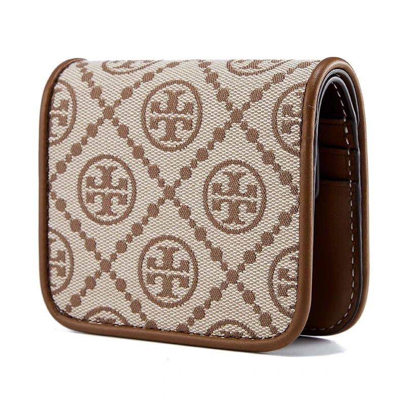 TORY BURCH 托里伯奇TB钱包 女士随身便携时尚金属徽标经典logo提花钱包134532-371 商品