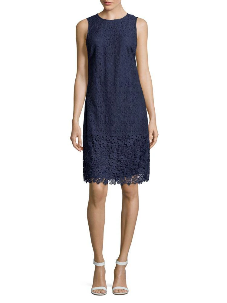 商品Karl Lagerfeld Paris|Sleeveless Lace Dress,价格¥337,第1张图片