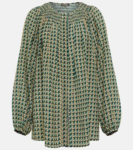商品Loro Piana|Oprah印花真丝女式上衣,价格¥15021,第1张图片