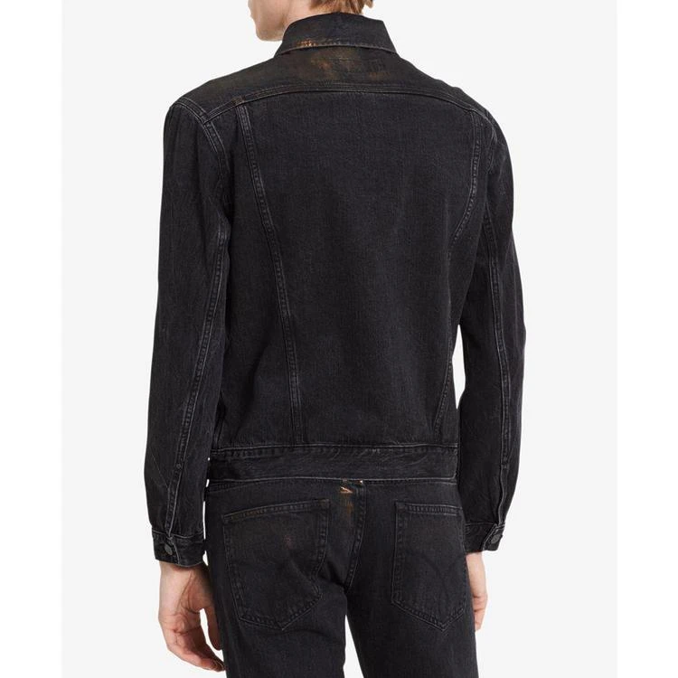 商品Calvin Klein|Men's Distressed Copper Denim Jacket, Created for Macy's,价格¥338,第2张图片详细描述