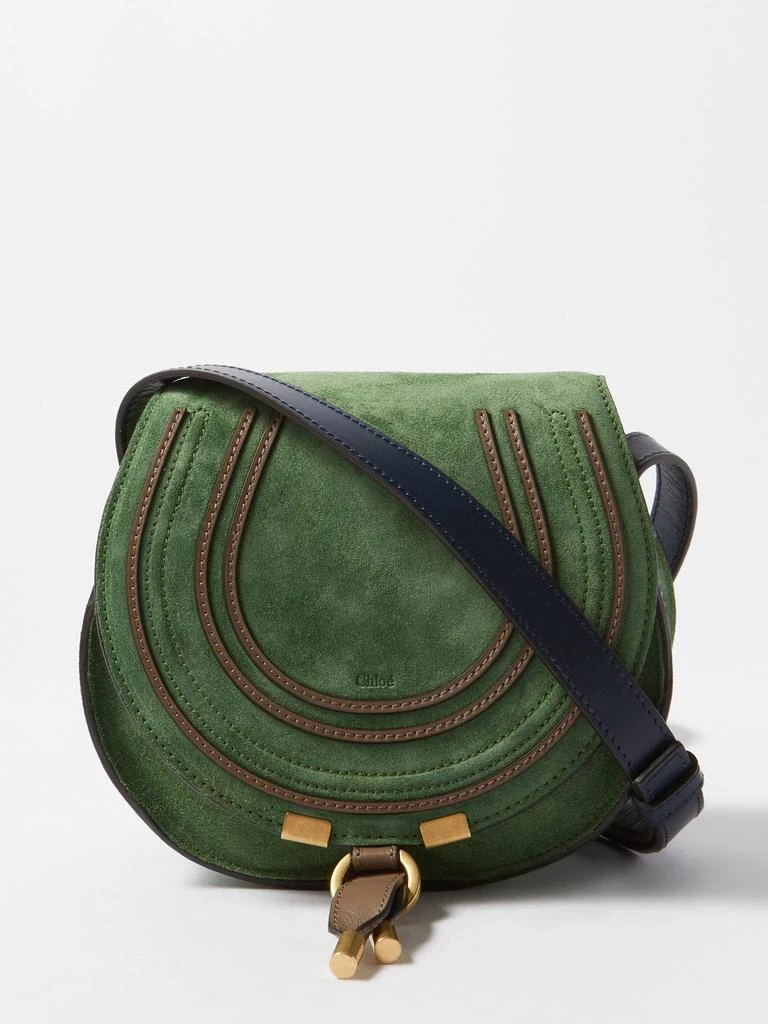 商品Chloé|Marcie mini suede cross-body bag,价格¥6240,第1张图片