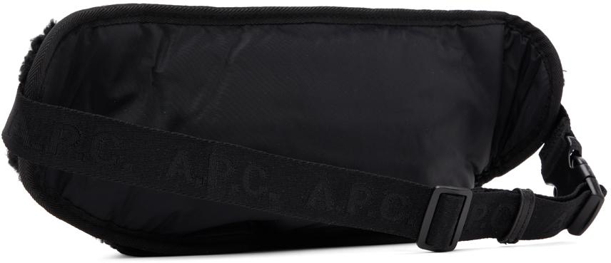 Black Faux-Shearling Belt Bag商品第3张图片规格展示