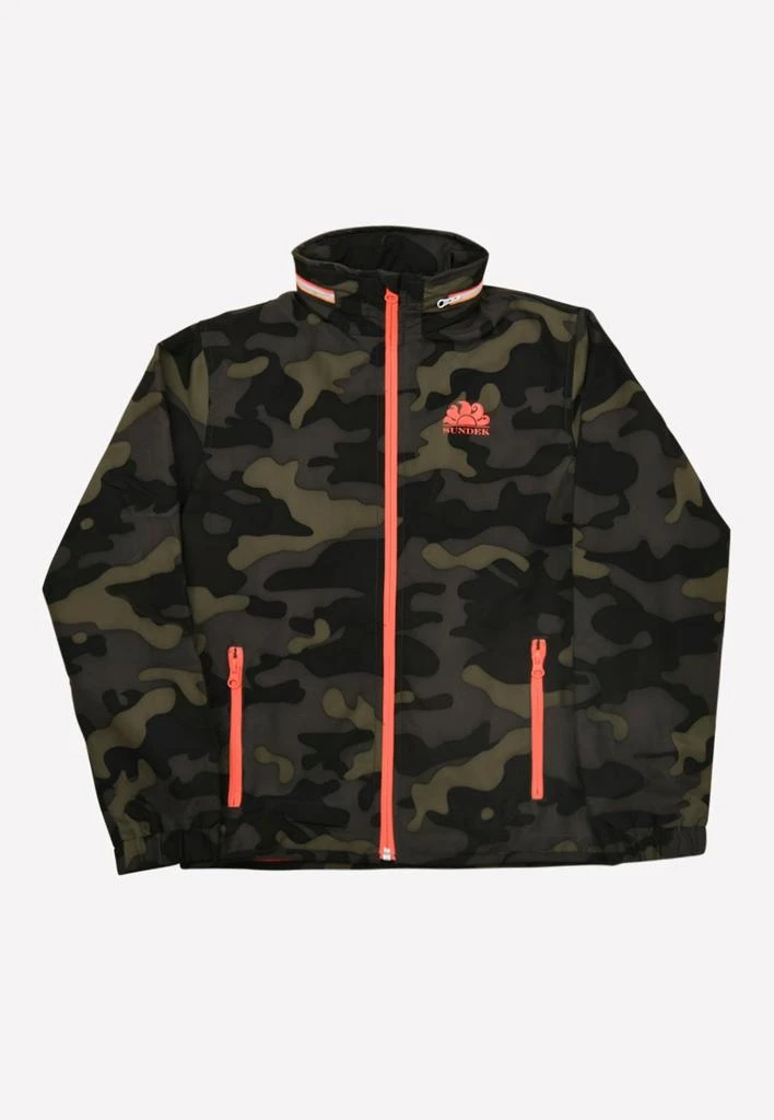 商品Sundek|Boys New Mini Keaton Camouflage Hooded Raincoat,价格¥923,第1张图片