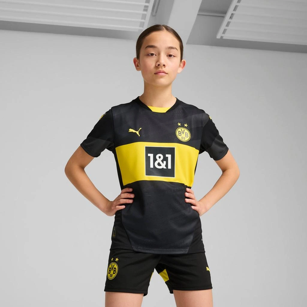 商品Puma|PUMA Big Kids' Borussia Dortmund 24/25 Replica Away Soccer Jersey,价格¥434,第3张图片详细描述