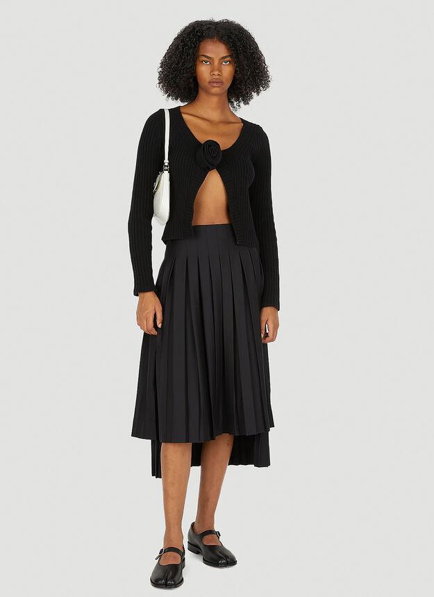Pleated Apron Skirt in Black商品第2张图片规格展示