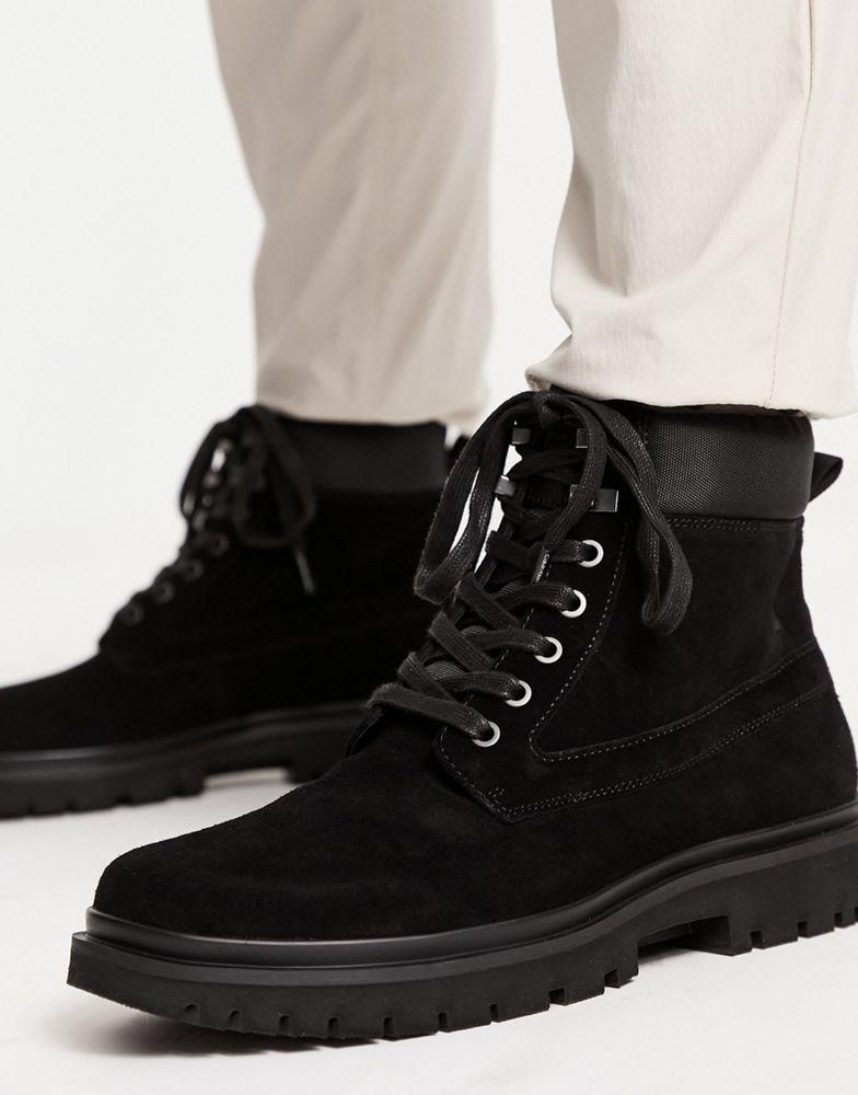 Calvin Klein Jeans lace up hiker boot in black商品第2张图片规格展示