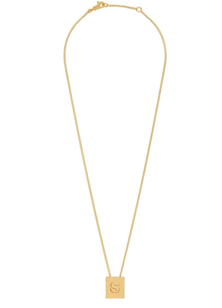 商品Celine|Alphabet金色饰面字母S黄铜项链,价格¥3739,第2张图片详细描述
